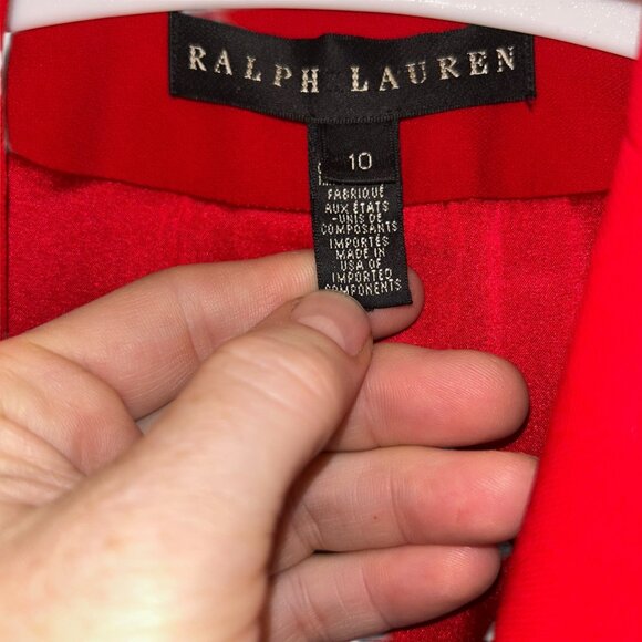 Ralph Lauren high end BLACK LABEL red blazer jacket 10 - Picture 2 of 4